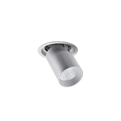 ceiling recessed luminaire TRAXX MICRO swivelling, rotatable, direct IP20, silver dimmable