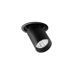 ceiling recessed luminaire TRAXX MINI swivelling, rotatable, direct IP20, black dimmable