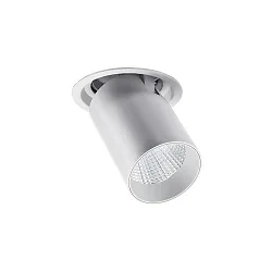 ceiling recessed luminaire TRAXX MAXI swivelling, rotatable, direct IP20, silver dimmable