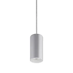 pendant luminaire TRAXX MICRO round, switchable LED IP20, silver 