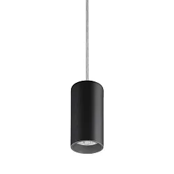 pendant luminaire TRAXX MINI round, switchable LED IP20, black 