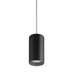 pendant luminaire TRAXX MIDI round, switchable LED IP20, black 