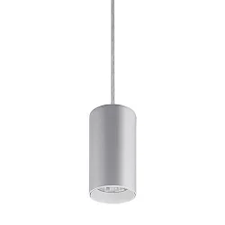 pendant luminaire TRAXX MIDI round, switchable LED IP20, silver 