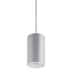 pendant luminaire TRAXX MAXI round, switchable LED IP20, silver 