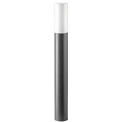 Outdoor floor luminiare AQUA PAULO, round, IP44, E27, stainless steel / opal glass, 90cm, anthracite
