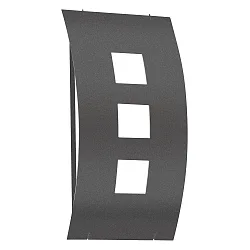 Outdoor wall luminaire AQUA TOMA, IP44, E27 max. 75W, stainless steel / opal glass, anthracite
