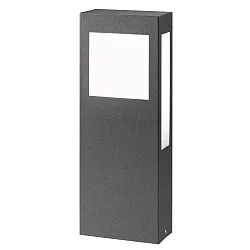 Outdoor floor luminiare AQUA PAULO, angular, 40cm, IP44, 2G11, stainless steel, anthracite