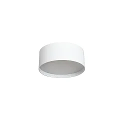 outdoor ceiling luminaire Ø 12CM round, CCT Switch, with diffuser IP44, powder coated, white