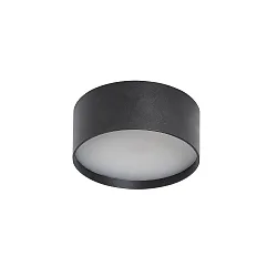outdoor ceiling luminaire Ø 15CM round, CCT Switch, with diffuser IP44, anthracite 