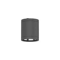 outdoor ceiling luminaire Ø 9CM CLEAR round, CCT Switch IP65, anthracite, powder coated