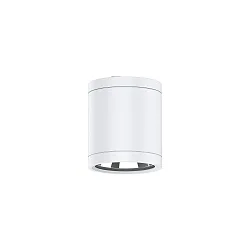 outdoor ceiling luminaire Ø 9CM CLEAR round, CCT Switch IP65, powder coated, white