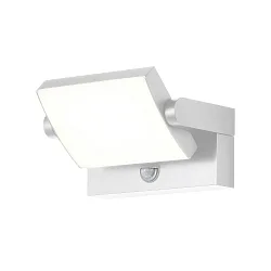 outdoor wall luminaire CCT Switch, tiltable, with motion detector IP54, white