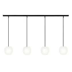 pendant luminaire ACAI 16 4 flames E27 IP20, mat, opal white dimmable
