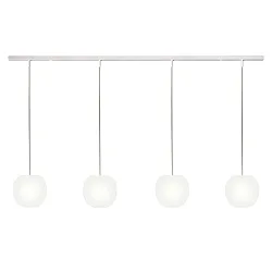 pendant luminaire ACAI 16 4 flames E27 IP20, mat, opal white dimmable