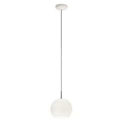 pendant luminaire BALL E27 IP20, mat, opal white dimmable