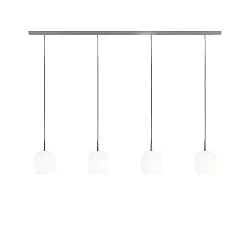Pendant luminaire MUREA, 4x E27, IP20, opal white matt