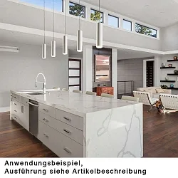 Pendant luminaire TUBUS, GU10, IP20, white matt