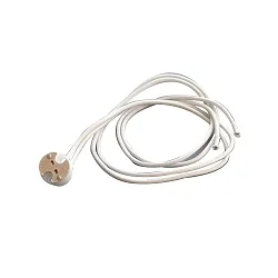 Halogen socket ceramic G4-GY6, 35, max. 50W, with 50cm cable