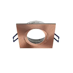 ceiling recessed luminaire SAMSOLA square, swivelling GU10 / GU5.3, copper dimmable