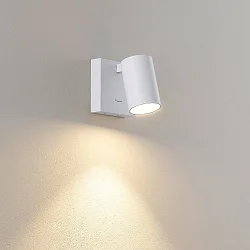 reading lamp CAN TILT SQUARE square, with switch, cardanic swivelling GU10 IP20, white