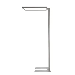 floor lamp OFFICE ONE MOTION UP AND DOWN for VDU workstation, with sensor, with touch dimmer IP20, white aluminum dimmable