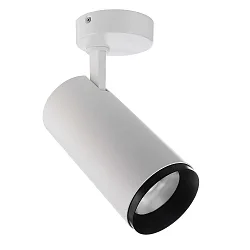 ceiling luminaire LUCEA TILT 30 CCT Switch, adjustable IP20, transparent, traffic white dimmable