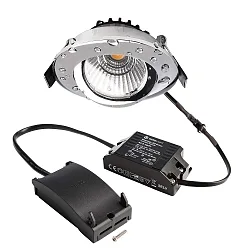 recessed spotlight DIONE IP44 DIM 827 swivelling, wired through IP44, chrome dimmable