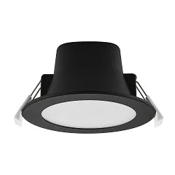 downlight ACRUX PRO 82 rigid, CCT Switch, UGR < 19 IP20/ IP54, glossy, black dimmable