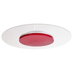 LED Ceiling luminaire ZANIAH 37, 18W, 3000K, IP20, dimmable, red