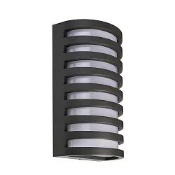 outdoor wall luminaire GRUMIUM ROUND III round, switchable IP54, dark grey, satined, white 