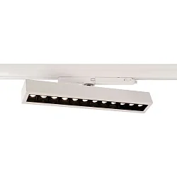 3-phase spot ALNITAK rotatable, voltage constant, tiltable, with lens optics IP20, clear, transparent, white 