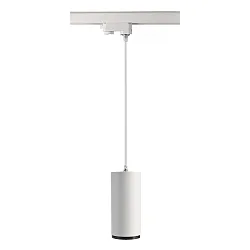 3-phase spot LUCEA 15 IP20, transparent, traffic white dimmable
