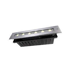 LED in-ground luminaire LINE II WW, 10W, asymmetrical, 220-240V AC, 3000K, stainless steel