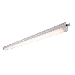 Outdoor LED ceiling luminaire TRI PROOF MOTION, IP65 IK08, with concealed HF sensor, 114.5cm, 24.5W 4000K 2500lm 120°