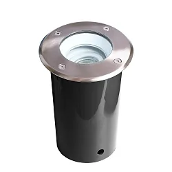 Floor recessed luminaire PAVO, round, set, voltage constant, 220-240V AC/50-60Hz, 1x max. 9W