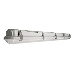 damp-proof luminaire TRI PROOF BASIC 121CM / 36W 840 ON-OFF impact resistant, switchable IP65, light grey 