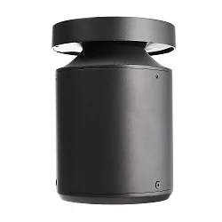 bollard lamp FARO 25 with lens optics, wired through IP65, dark grey dimmable