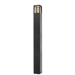 bollard lamp FACADO II 1000MM TONED square E27 IP65, dark grey, mat dimmable