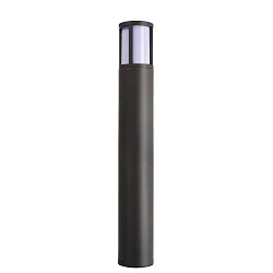 bollard lamp FACADO II 650MM OPAL round E27 IP65, dark grey, mat dimmable