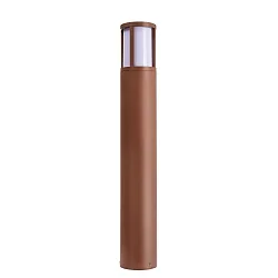 bollard lamp FACADO II 650MM OPAL round E27 IP65, mat, rust dimmable