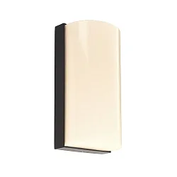 Outdoor LED wall luminaire GRUMIUM RUND, IP54, 10W 3000K 730lm 138°, die-cast aluminum, dark grey