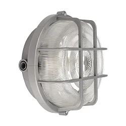 wall and ceiling luminaire SOTANO RETRO round E27 IP44, grey dimmable
