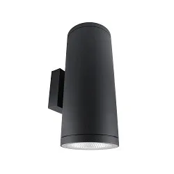 facade spotlight SHORELINE PRO ROUND 140 UP&DOWN 2 flames, round, CCT Switch IP65, dark grey dimmable