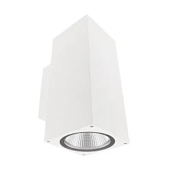 facade spotlight PRO SQUARE 100 UP&DOWN 2 flames, square, CCT Switch IP65, white dimmable