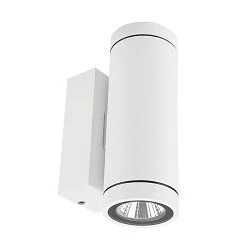 facade spotlight SHORELINE PRO ROUND 68 UP&DOWN 2 flames, round, CCT Switch IP65, white dimmable