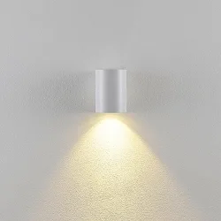outdoor wall luminaire CAN OUTDOOR UP OR DOWN 1 flame, cylindrical, rigid GU10 IP65, white