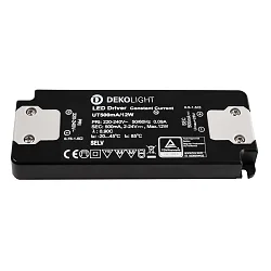 LED driver FLAT CC UT500MA current constant, switchable, dark grey, black