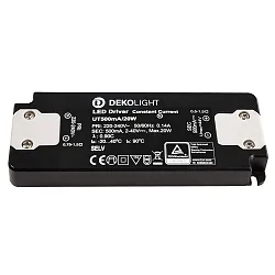 LED power supply FLAT CC UT500mA/20W current constant, black