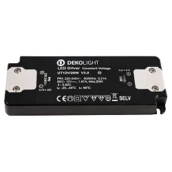 LED driver FLAT CV UT12V voltage constant, switchable, grey, black