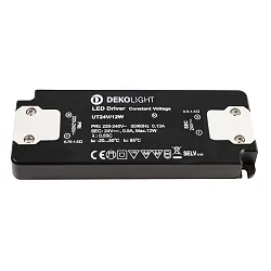 LED driver FLAT CV UT24V voltage constant, switchable, grey, black
